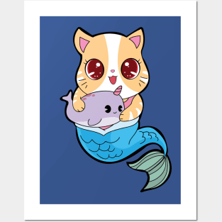 Purrmaid Posters and Art